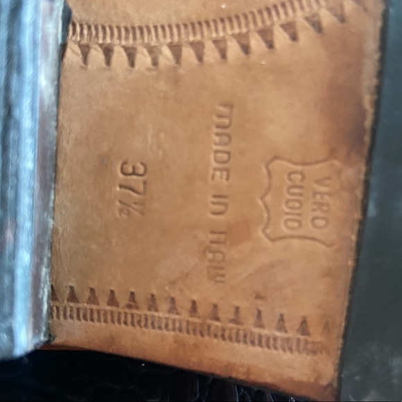 Vintage Italian Leather Cowboy Boots - Made in Italy - Picture 6 of 15